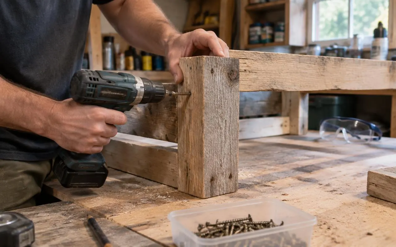 Fixation des planches