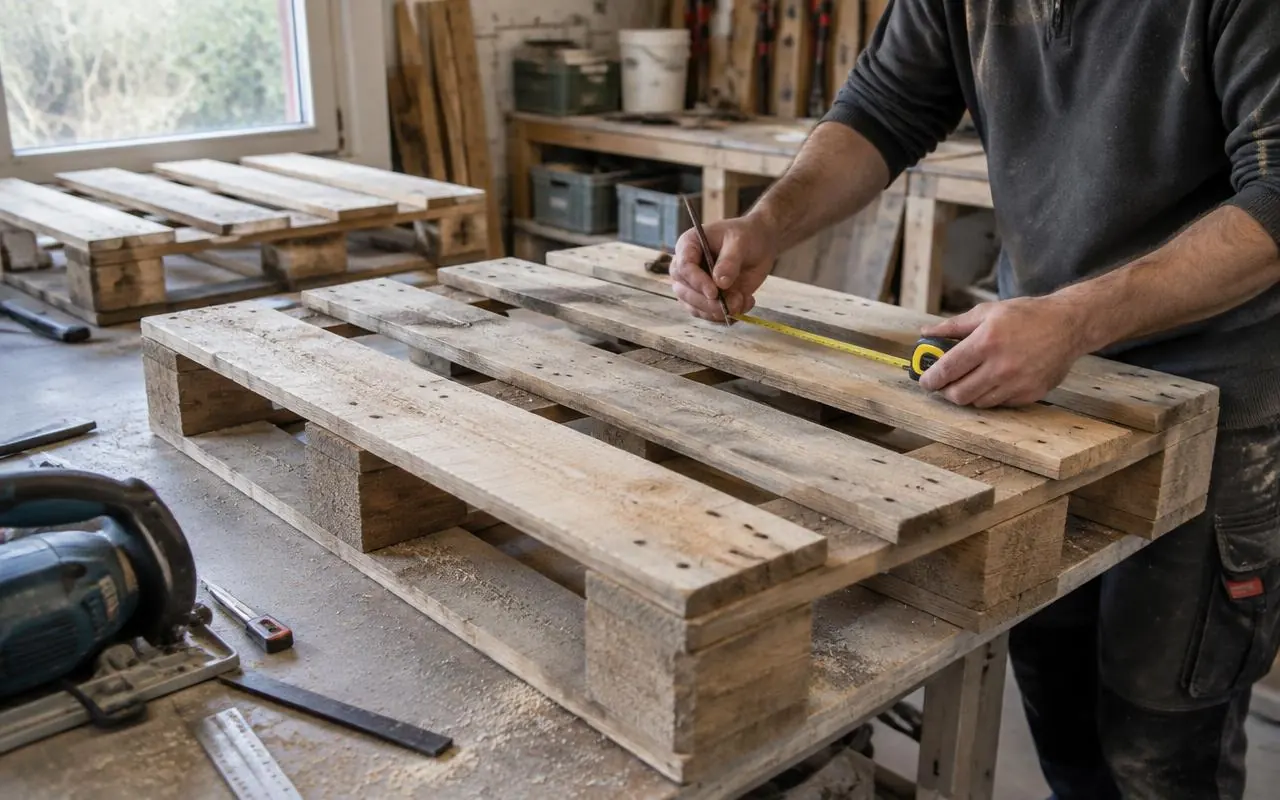 Mesure du bois de palette